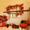 Anna's Whimsy 5.91FT Fall Garland Artificial Eucalyptus Garland with Flowers,