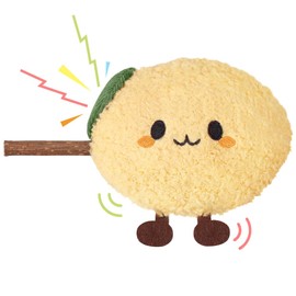 PAZ'S GIFT Cat Toys Cute Cloth Plush Lemon Catnip Toys Cat Chew Toys Cat Kick Silver Vine Sticks Clean Teeth Dental Toys Teeth Grinding Indoor Interactive for All Cats