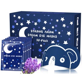 ProCIV Steam Eye Mask 30 Pcs Warming Eye Mask Self Heating 25% Strong Aroma Lavender Sleep Mask for Dry Eyes, Plane Travel Essentials, Sleep Gift Set for Students|Teacher|Men|Women|Friend(Lavender)