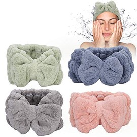Diademas De Maquillaje Para Mujeres, Accesorios Para El Cabello Para El Cabello Con Banda Para El Cabello Con Fuerte Absorción De Agua Maquillaje Para Lavado De Cara/Maquillaje/Ducha/Spa(Verde)