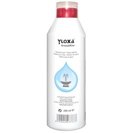 Yloxa KRISTALLKLAR - Water additive concentrate for wells, walls of water, water-columns, water-cascades and nebulizers for both indoors and outh - 250 ml bottle