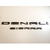 GMC Matte Black Rear Tailgate DENALI Sierra Emblem GMC Sierra