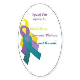 CafePress Speak Out Oval Sticker Oval Car Bumper Sticker