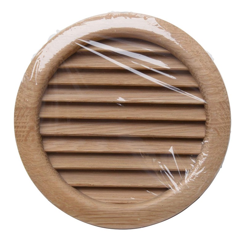 La Ventilation LGRS125Q Ventilation Grille Round Oak for Installation Diameter