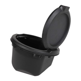 JeCar Tapa de aleación de aluminio para puerta del depósito de gasolina, compatible con Jeep Wrangler 2018-2023 JL & Unlimited, negro