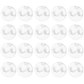 Norjews 20 Pack Plug Socket Covers UK, Child Safety Plug Socket Sovers Baby UK, Socket Protectors for Sockets UK - White