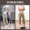 JEHONN Broom with Dustpan Combo Set, Long Handle Lightweight 180