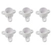 PDETVEO 6PCS 3/4 Inch PVC Table Leg Caps, Furniture Grade