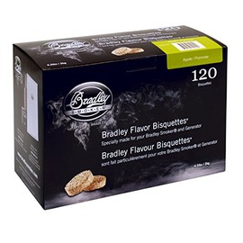 Bradley Smoker BTAP120 Smoker Bisquettes, 120 Pack