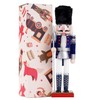 COMBIUBIU 30CM Wooden Nutcracker Christmas Decorations,Wooden Nutcracker Figures,Festive Collectible Nutcracker