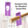 PATIKIL Clothes Dividers for Hanging Clothes, 40 Pack 8 Sizes