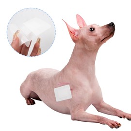 QZONELIFE Dog Tail Protector Dog Ends Starter Pack with 16.4ft Self-Adhesive Pet Bandage Wrap Dog Tail Mesh Dressing Cover Breathable Patch Dog Bandages for Wounds Vet Wrap for Dogs Pet Animals