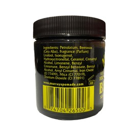 Murrays Black Beeswax 3.5 oz. Jar (Pack of 3)