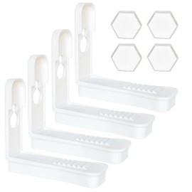 KuuDack White Sheet Fastener - Locking Bed Sheet Holder & Heavy-Duty Mattress Straps for Secure, Anti-Slip Sheets, Universal Fit for All Bed Sizes, Easy Installation (1-White)