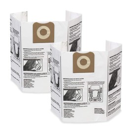 WORKSHOP Wet/Dry Vacs Vacuum Bags WS32200F Fine Dust Collection Shop Vacuum Bags (2 Shop Vacuum Bags), Bag Filter For WORKSHOP 12-Gallon To 16-Gallon Shop Vacuum Cleaners