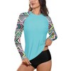 BesserBay Womens Rash Guard Swimming Long Sleeve Quick Drying Sun