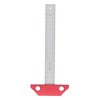 T Square Ruler 8in Drawing Metal Woodworking Layout Measuring Scriber