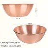 CigeZaus 8'' Pure Copper Bowl, 99.99% Copper Mixing Bowl for