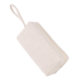 ZOEMTIU Small Corduroy Makeup Bag for Women Portable Cosmetic Bag Travel Makeup Pouch Small Corduroy Toiletry Bag with Zipper for Purse