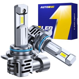 AUTOONE 9012 Fog Light Bulbs, 24,000LM with Cooling Fan, HIR2 Powersport Fog Lamp, IP68 Waterproof, Quick Installation, Pack of 2