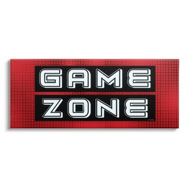 Stupell Industries Video Game Zone Patterned Canvas Wall Art, Design by Yass Naffas Designs