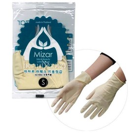 Mizar Latex Knitted Gloves for Beauty (Large/Medium/Small) - Choose 1 / 미자르 라텍스 깔깔이 미용장갑(대/중/소) 택1