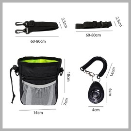 YSDYY 1 -Teilige Haustier -Snack -Tasche Und 1 -Teilige Anleitung Trainer, Fütterungssack Im Freien, Tragbare Aufbewahrungstasche, Hundeausbildungsversorgungen.