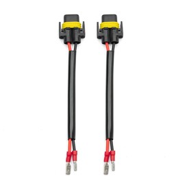 2x H7/H3/H1 Male to H11/H8 Socket LED Headlight or Fog Light Retrofit Wiring Harness Plug Socket Adapter for H-Yundai/Kia