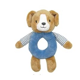 Carter’s Puppy Ring Rattle, Plush Toy for Babies