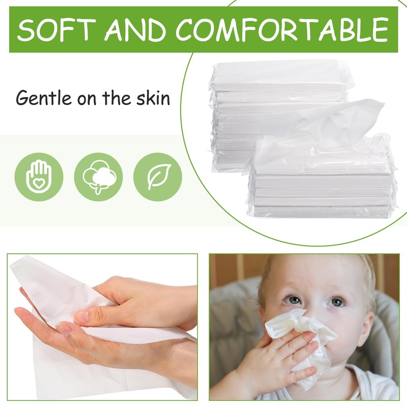 Mudder 4 Pieces Car Tissue Refills, Car Napkin Holder Refill
