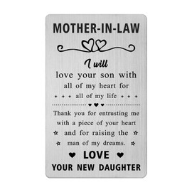 Gezxin Mother In Law Valentines Day Card - Gifts for Future Mother In Law Birthday Wedding Day Thanksgiving Card
