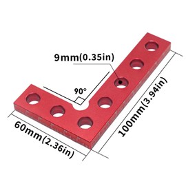 Tissting 90 Degree Positioning Squares 2.36 x 3.94 in Aluminum Alloy Woodworking Squares L Type Corner for Picture Frames Boxes Cabinets Drawers