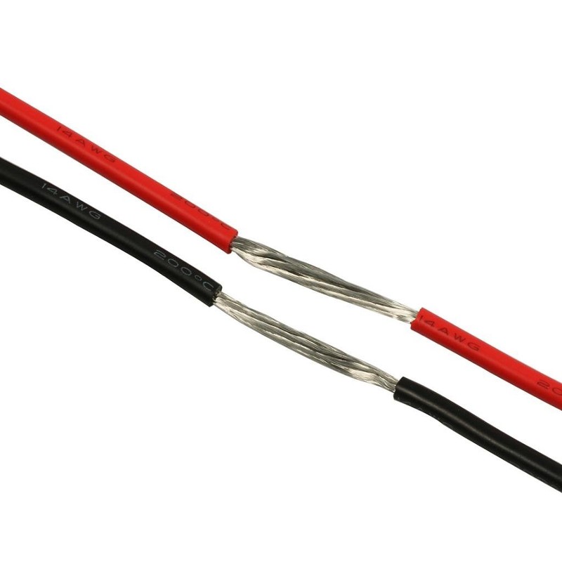 BNTECHGO 14 Gauge Silicone Wire 3 ft red and 3