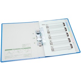 コクヨ ファイル パイプ式ファイル エコツインR(両開き) 間伐材使用 A4 2穴 300枚収容 青 フ-RTK630NB