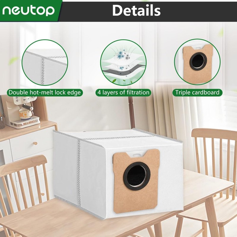 Neutop Replacement Dust Bags Compatible with eufy Omni C20, Robot