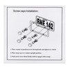 X AUTOHAUX 4 Pcs Aluminum Alloy License Plate Bolt Screw