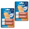 Vaseline Lip Therapy Manteca de cacao, doble barra, hidratación de
