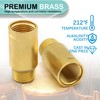 (2 pcs) Upgrade Brass Pipe Plumbing Adapter with Rubber O-ring,