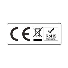 CE + WEEE + RoHS Sticker PE Film - 20 x 8 mm (100)