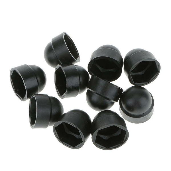 TERF® M6 Black Plastic Hex Nut Bolt Dome Cap Cover