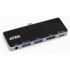 ATEN UH3238 USB-C Travel Docking Station with Power Passthrough