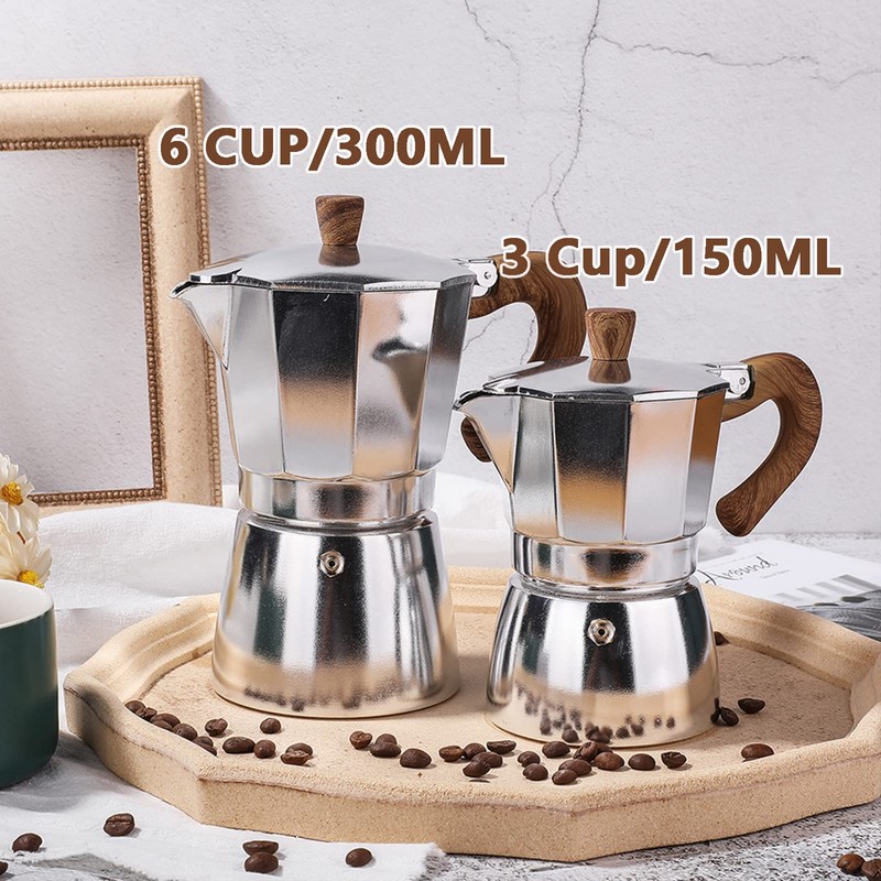 Moka Pot, Italian Coffee Maker, Coffee Pot 6 cup/10 OZ