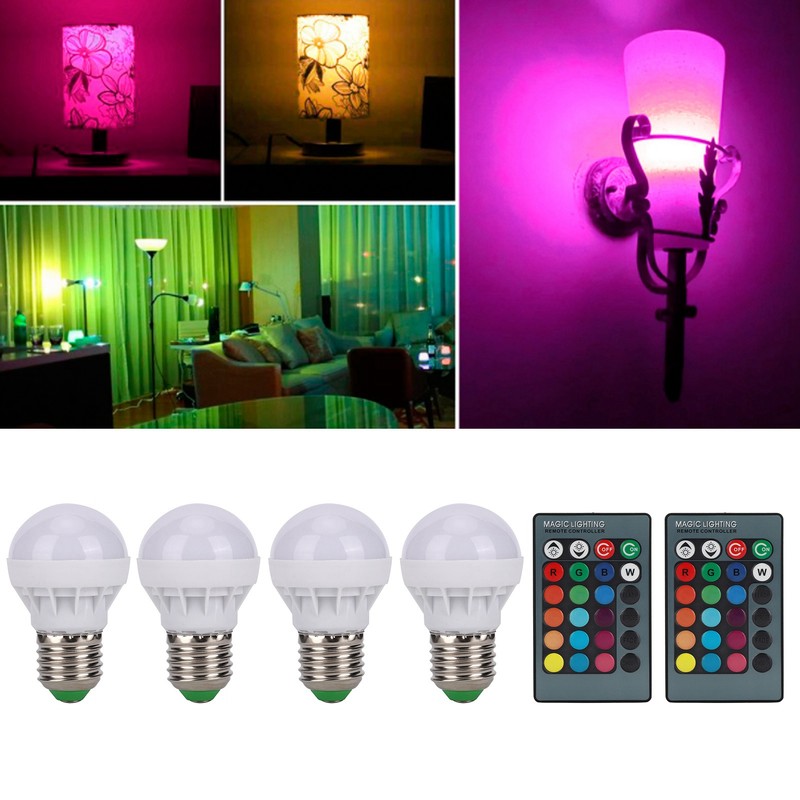 E27 RGB Color Changing Light Bulbs 40W LED Light Bulb