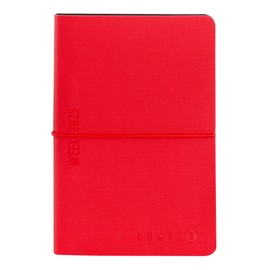 COMIX U, Medium 2025 Weekly Planner 12 Months with Calendar, Planner, Space for Notes and Notes - 11.8 x 18 cm, Red