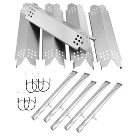 BBQration Replacement Parts Kit for Nexgrill 5 Burner 720-0888S, Grill Parts Kit for Nexgrill 720-0830X Replacement Parts, Burners and Heat Plates Kit for Nexgrill Replacement Parts 5 Burner 720-0888S