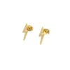 Estella Bartlett Lightning Bolt CZ Earrings - Gold Plated