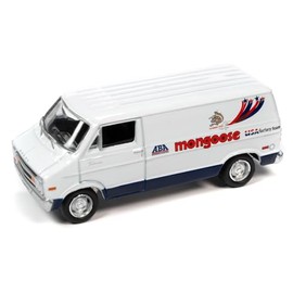 1977 Van White with Graphics Factory BMX Team Pop Culture 2023 Release 2 1/64 Diecast Model Car by Johnny Lightning JLPC012-JLSP328