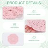 M METERXITY 4-Pack Handmade Crochet Coasters, 4Inch/10cm Round Cotton Placemats