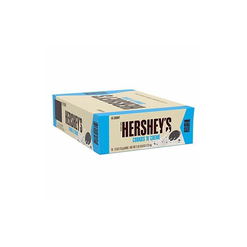 Hershey's Cookies 'n' Creme Candy Bar, 18 Count of 2.6