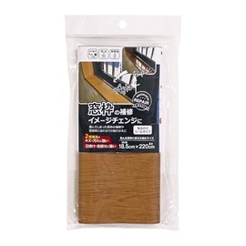 Waki Sangyo FWM185YL Window Frame Repair Sheet, Yellow, Wood Grain, Scratch Repair, Condensation, Remake, Seal Type, 7.3 x 86.6 inches (18.5 x 220 cm)